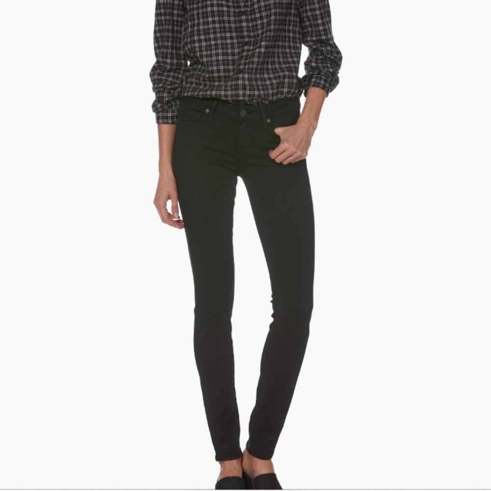 Paige Verdugo Ultra Skinny Black Shadow Jeans